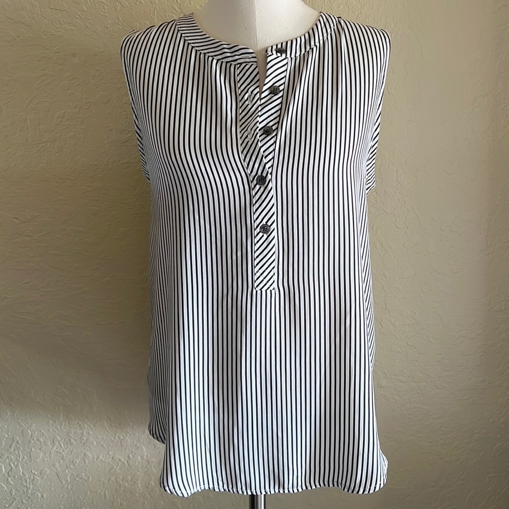 LOFT Mixed Media Henley Tank